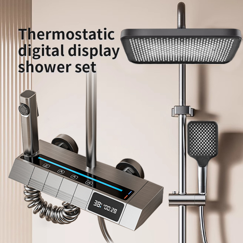 Home Bathroom Shower - Kepala pancuran piano digital suhu konstan