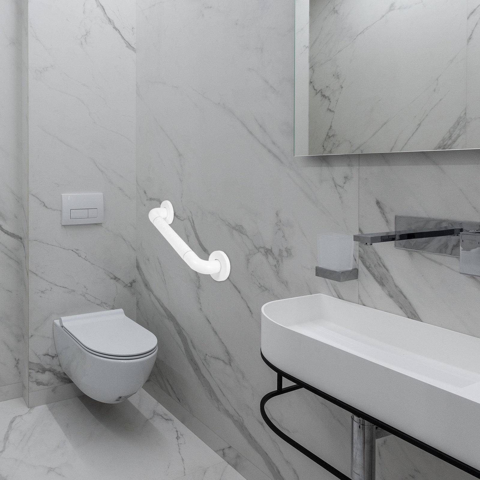Home Bathroom Grab Bar - Pegangan Keselamatan Anti-Selip dari Baja Tahan