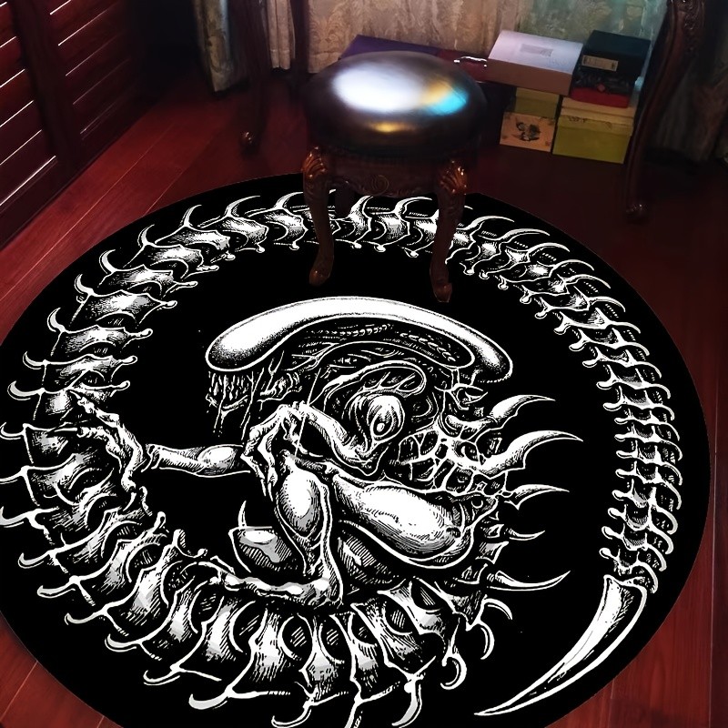 Home Bathroom Movie - Karpet Bulat Alien Xenomorph Karpet Area