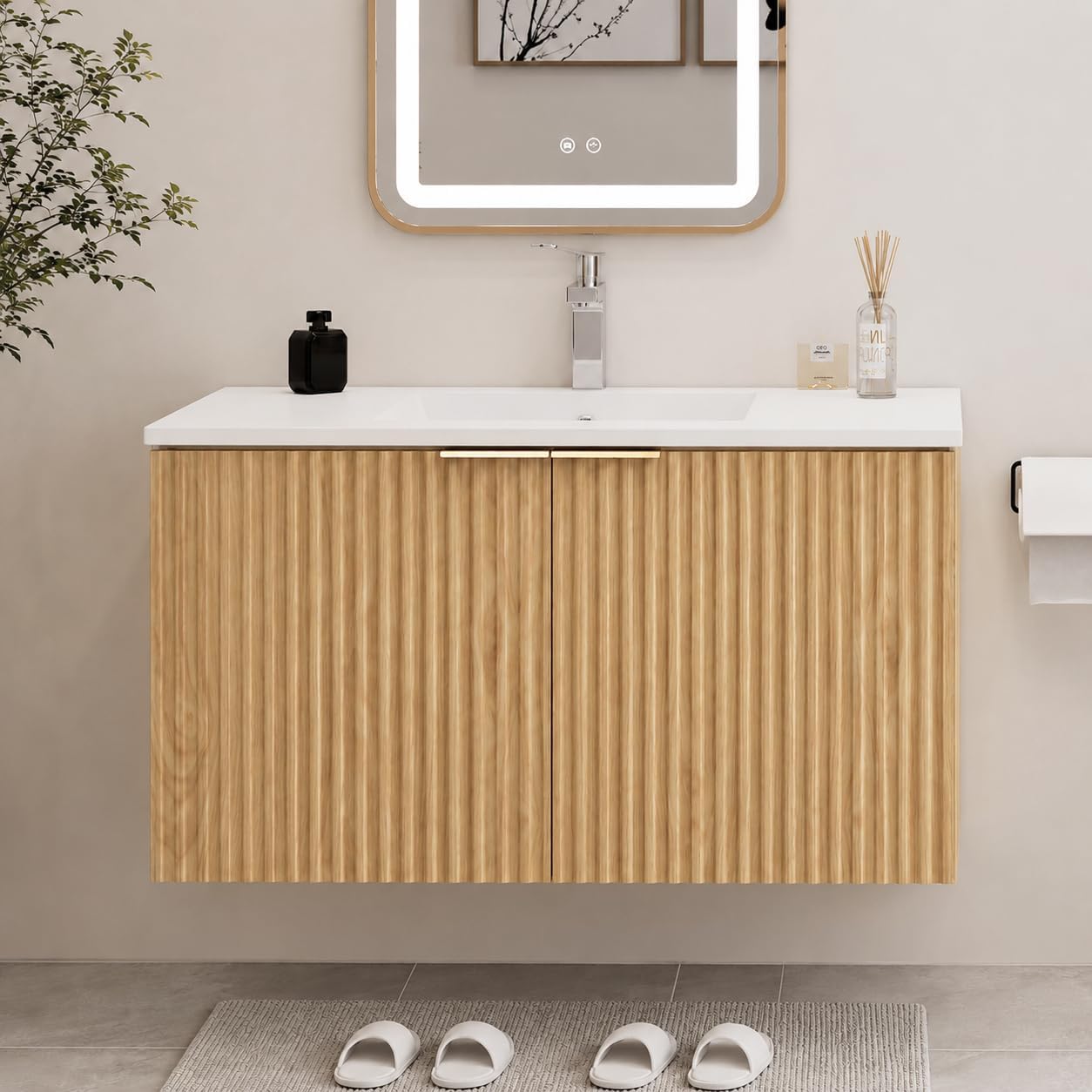 Home Bathroom - Rak Kabinet Kamar Mandi Modern Terapung