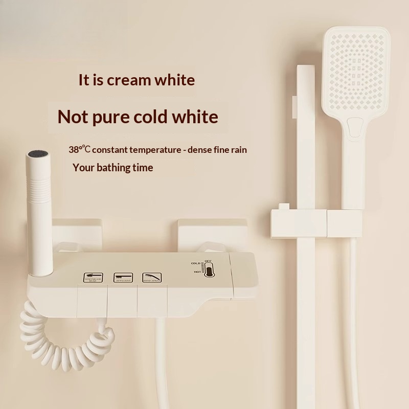 Home Bathroom Shower - Set Shower Tanpa Kepala (Topless) Creamy