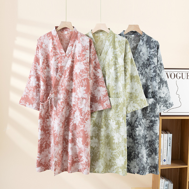 Home Bathroom Wear - Kimono Katun Murni Jubah Mandi Wanita