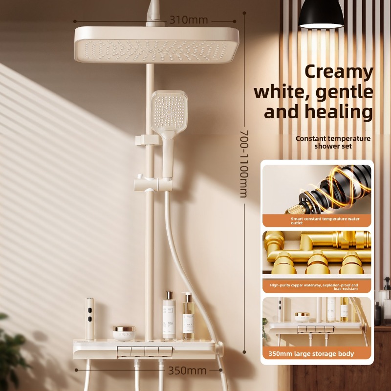 Home Bathroom Shower - Set Shower Termostatik Semua Tembaga untuk