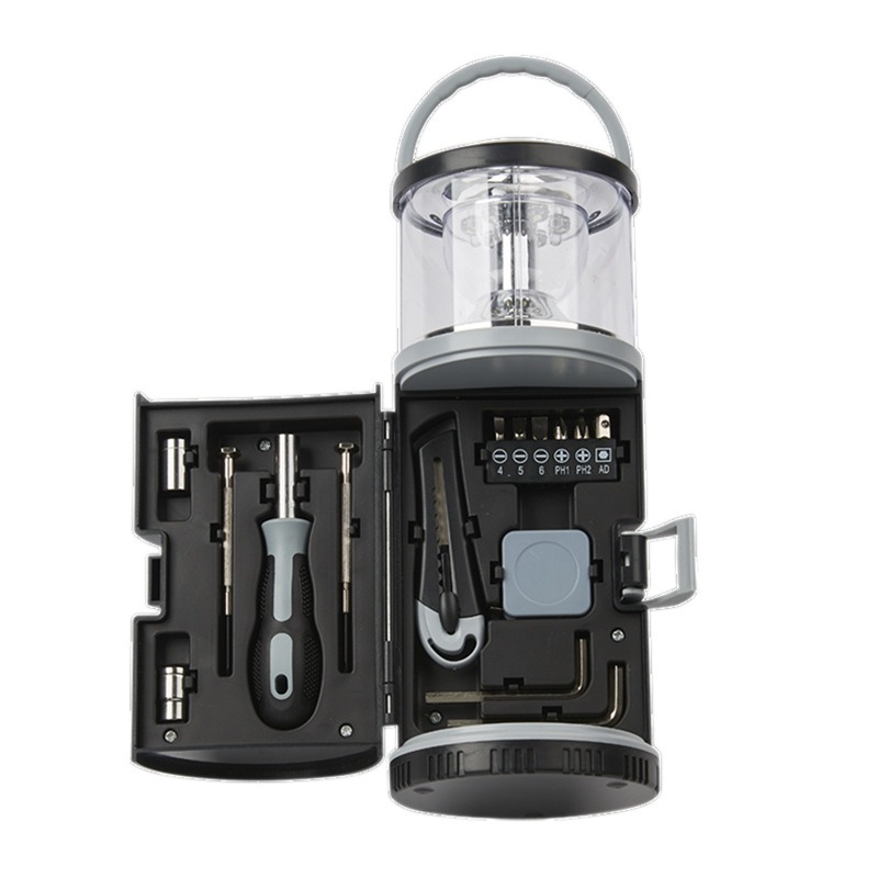 Home Bathroom Repair - Lampu Camping dengan Set Peralatan Tangan,