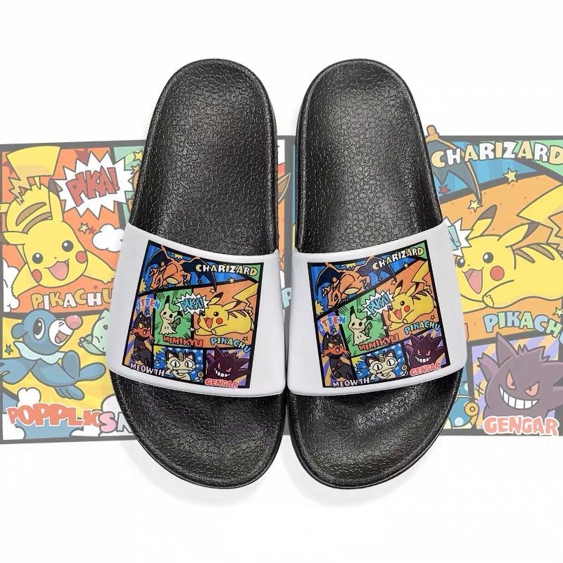 Home Bathroom Wear - Pikachu Anime Sandal Anti-selip Pakaian Luar