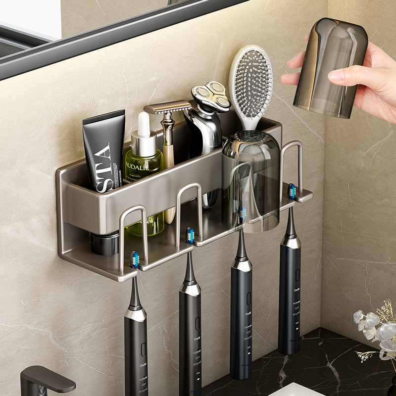 Tiny Home Bathroom Kit - Rak Dinding Kamar Mandi, Tempat Sikat