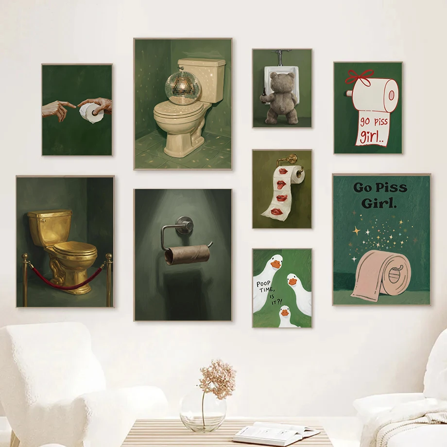 Home Bathroom Pictures - (Tanpa Bingkai) 1 Buah Poster Kamar