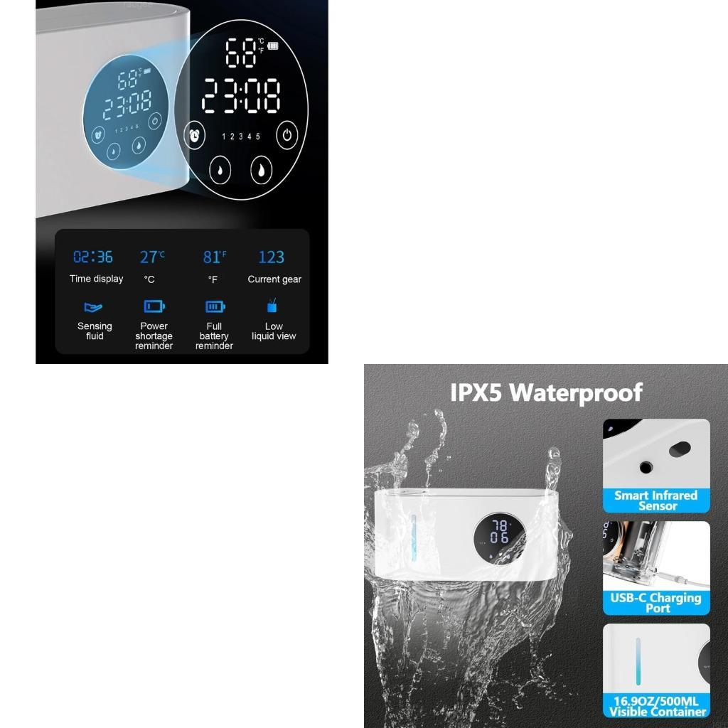 Home Bathroom Wall Soap Dispenser - J6PE Gerak Dispenser Sabun Otomatis USB