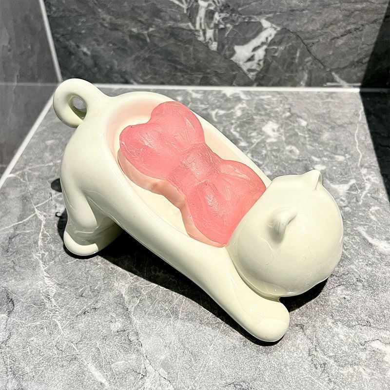 Tiny Home Bathroom Kit - Tempat Sabun Kucing Lucu, Wadah Sabun