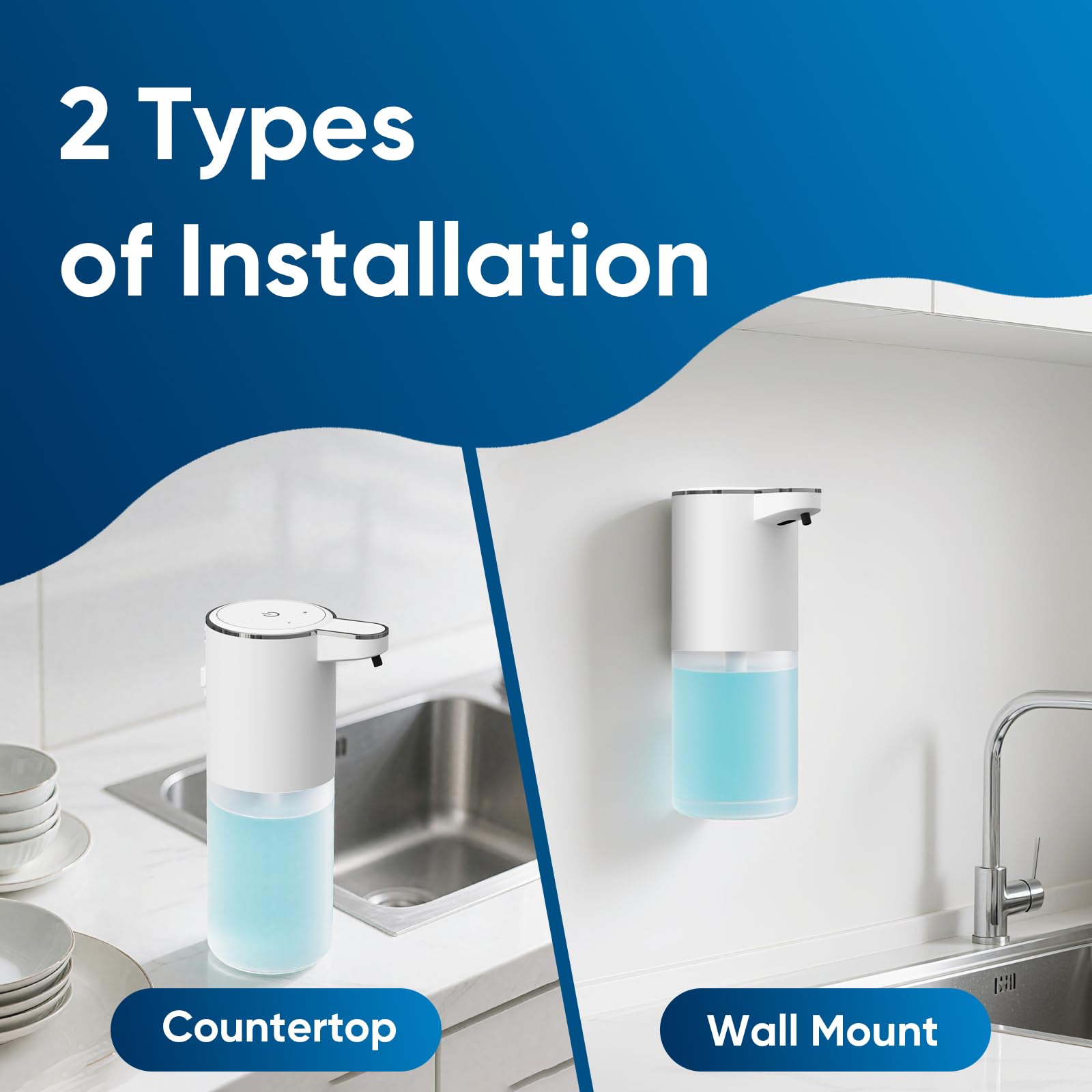 Dispenser Sabun Busa Otomatis  - Home Bathroom Wall Soap Dispenser ulasan dan harga