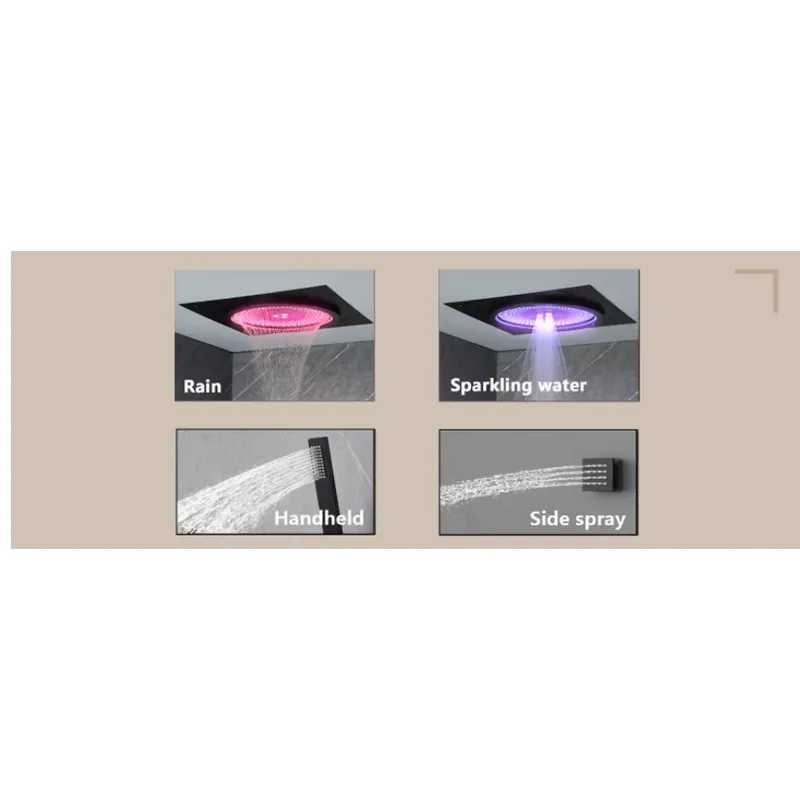 Set Shower LED Pintar dengan M - Home Bathroom Shower ulasan dan harga