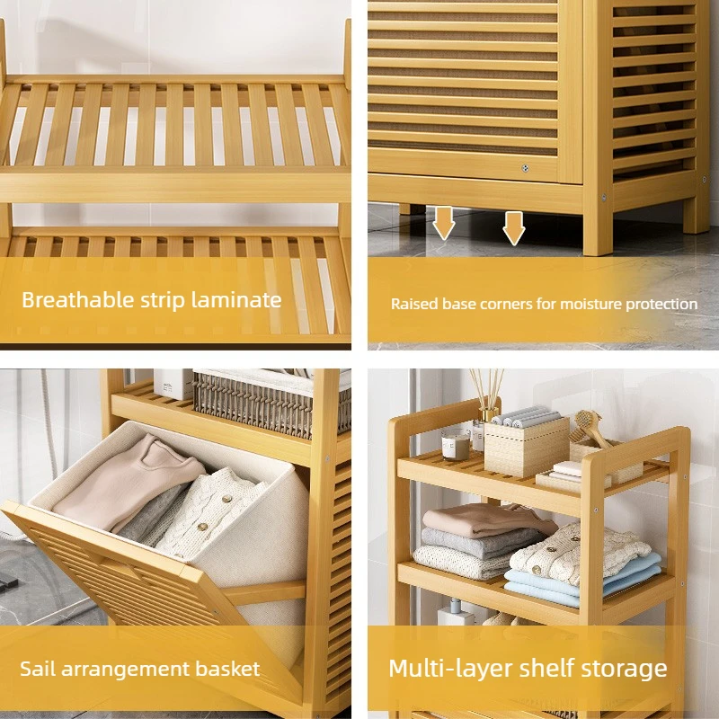 Keranjang Cuci Pakaian Bambu B - Home Bathroom Ventilation ulasan dan harga