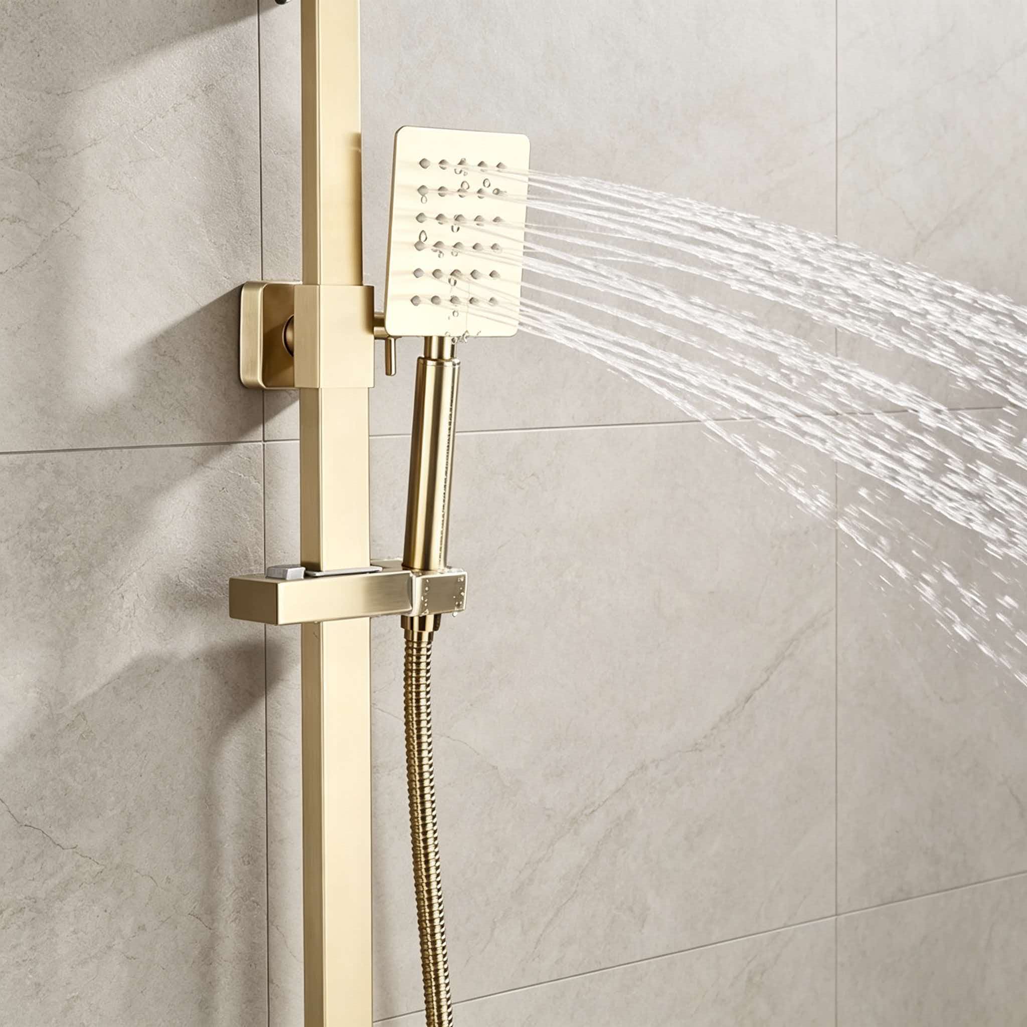 Set shower emas stainless stee - Home Bathroom Shower ulasan dan harga