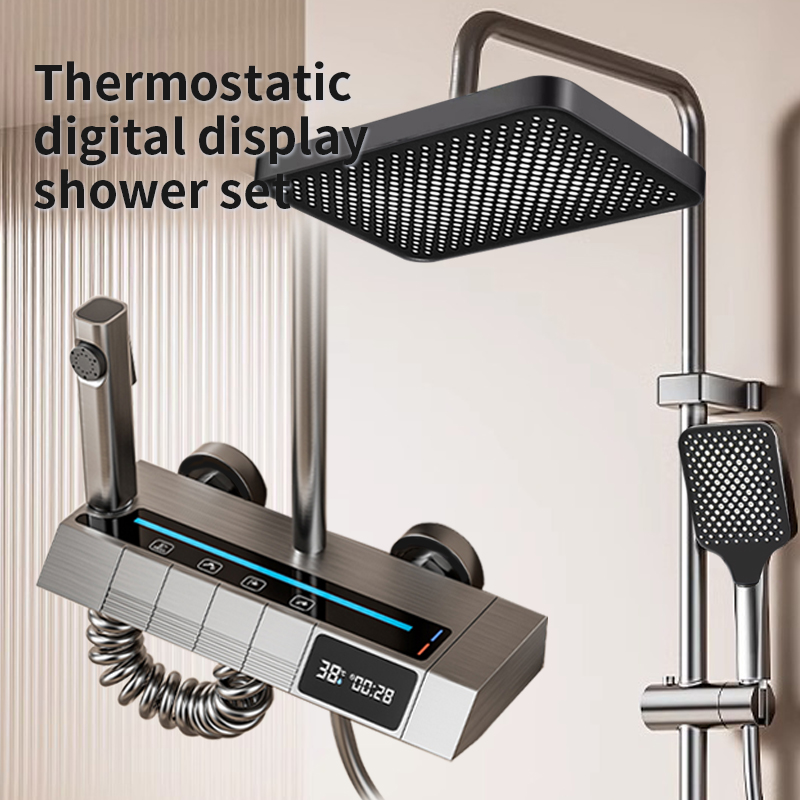 Kepala pancuran piano digital  - Home Bathroom Shower ulasan dan harga