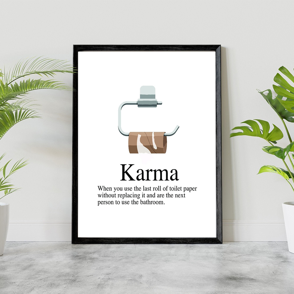 Definisi Karma Poster Cetak Se - Home Bathroom Pictures ulasan dan harga