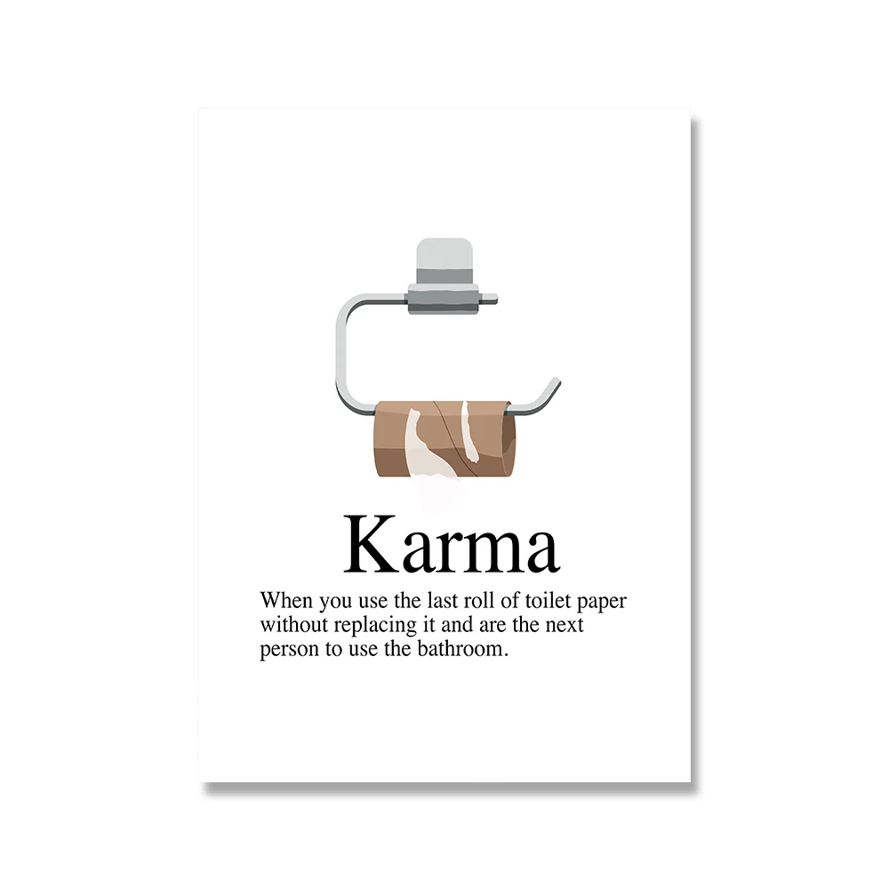 Definisi Karma Poster Cetak Se - Home Bathroom Pictures ulasan dan harga