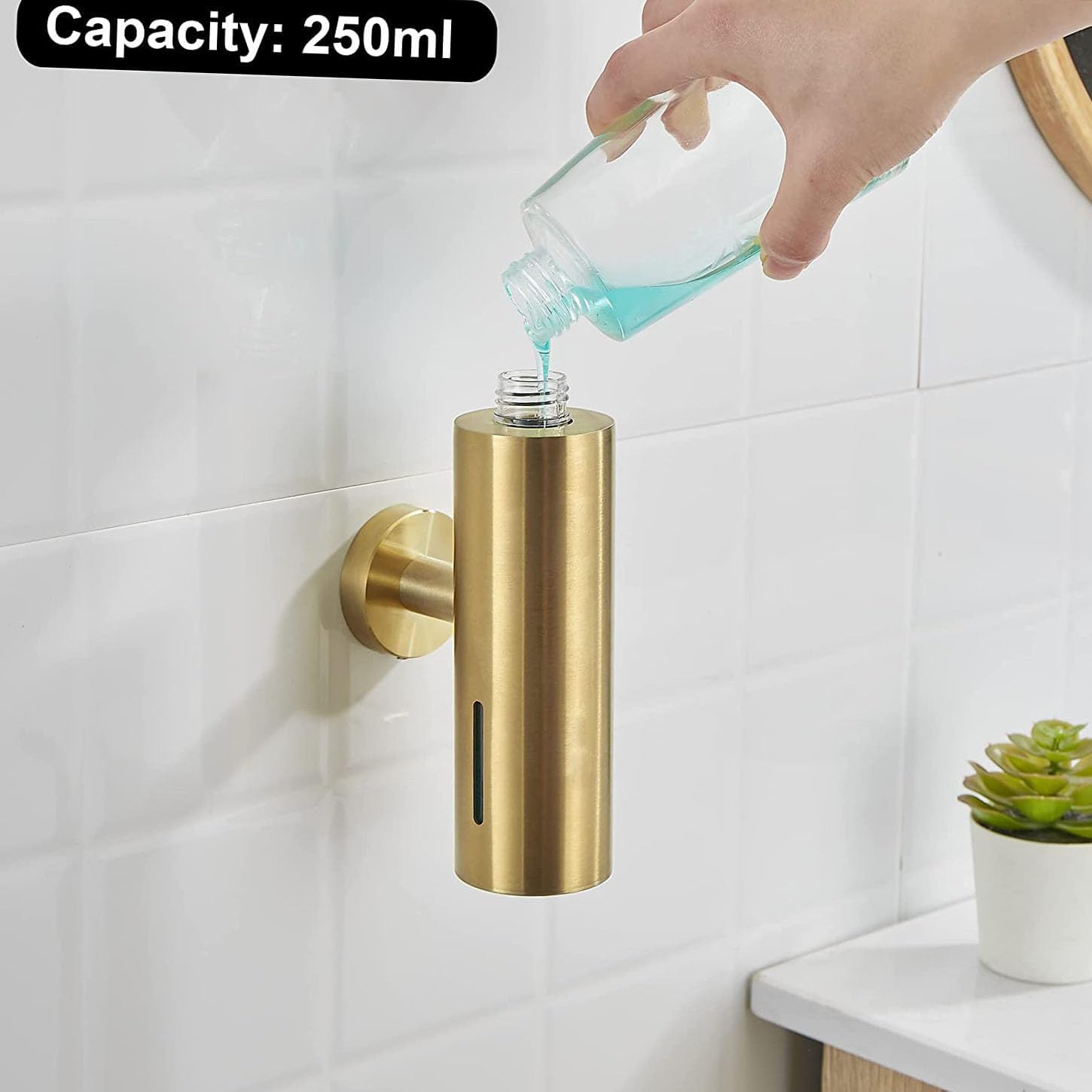 Dispenser Sabun 250ML Tunggal, - Home Bathroom Wall Soap Dispenser ulasan dan harga