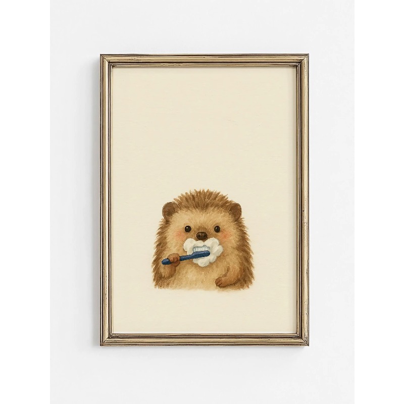1 Buah Poster Hewan Lucu Tanpa - Home Bathroom Pictures ulasan dan harga