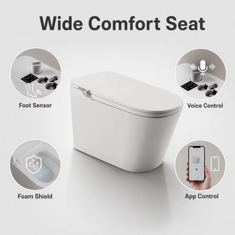Toilet Pintar Putih, Model Kot - Home Bathroom ulasan dan harga
