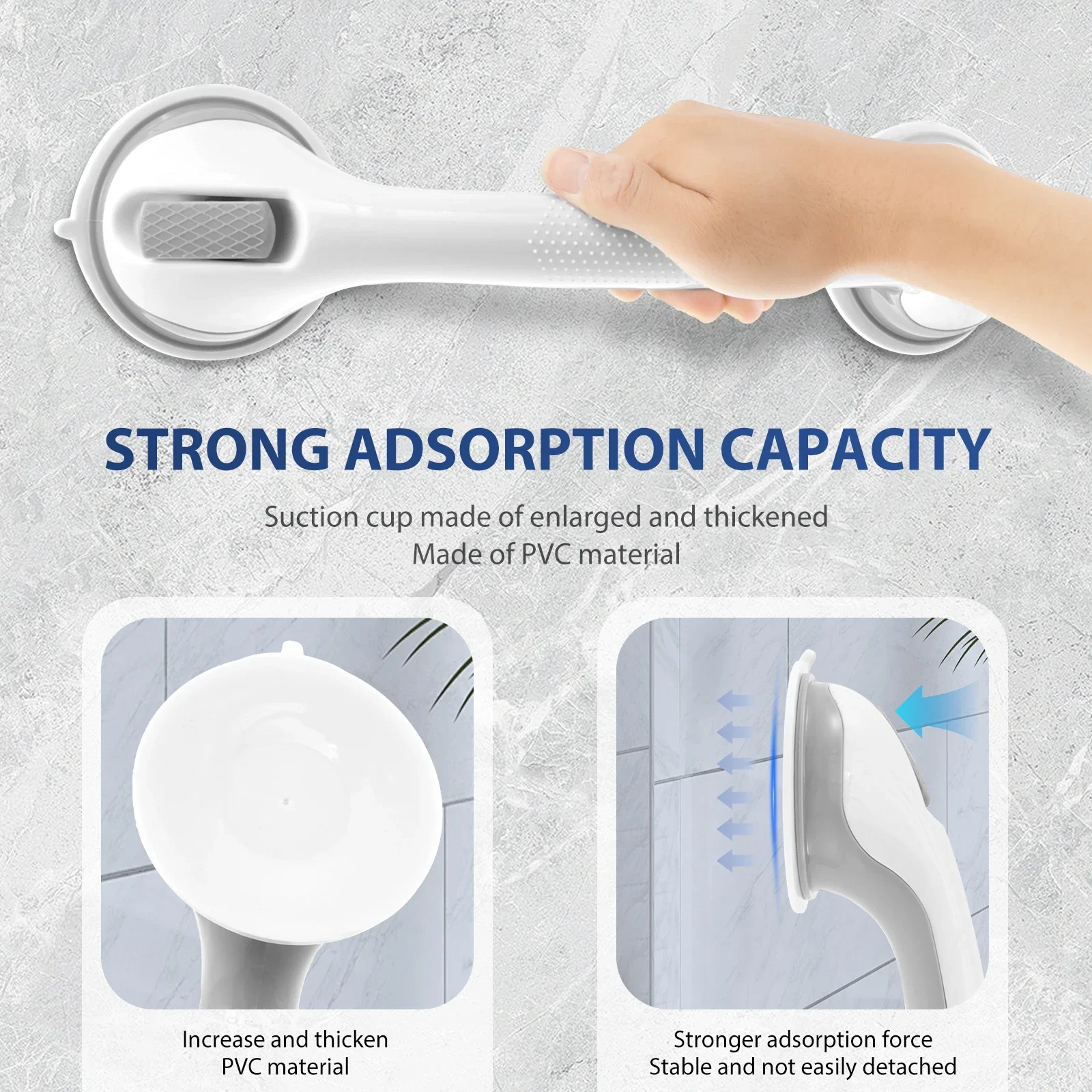 2 Buah Pegangan Pegangan Pancu - Home Bathroom Grab Bar ulasan dan harga