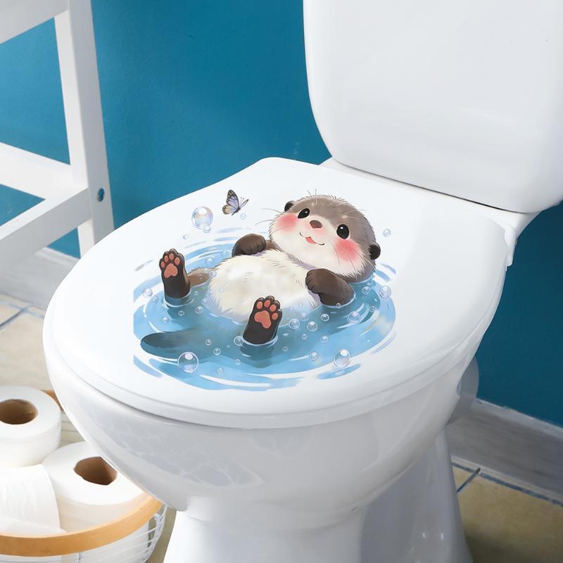 Stiker Tangki Toilet Beruang L - Jet Home Bathroom Accessories ulasan dan harga