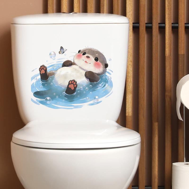 Stiker Tangki Toilet Beruang L - Jet Home Bathroom Accessories ulasan dan harga