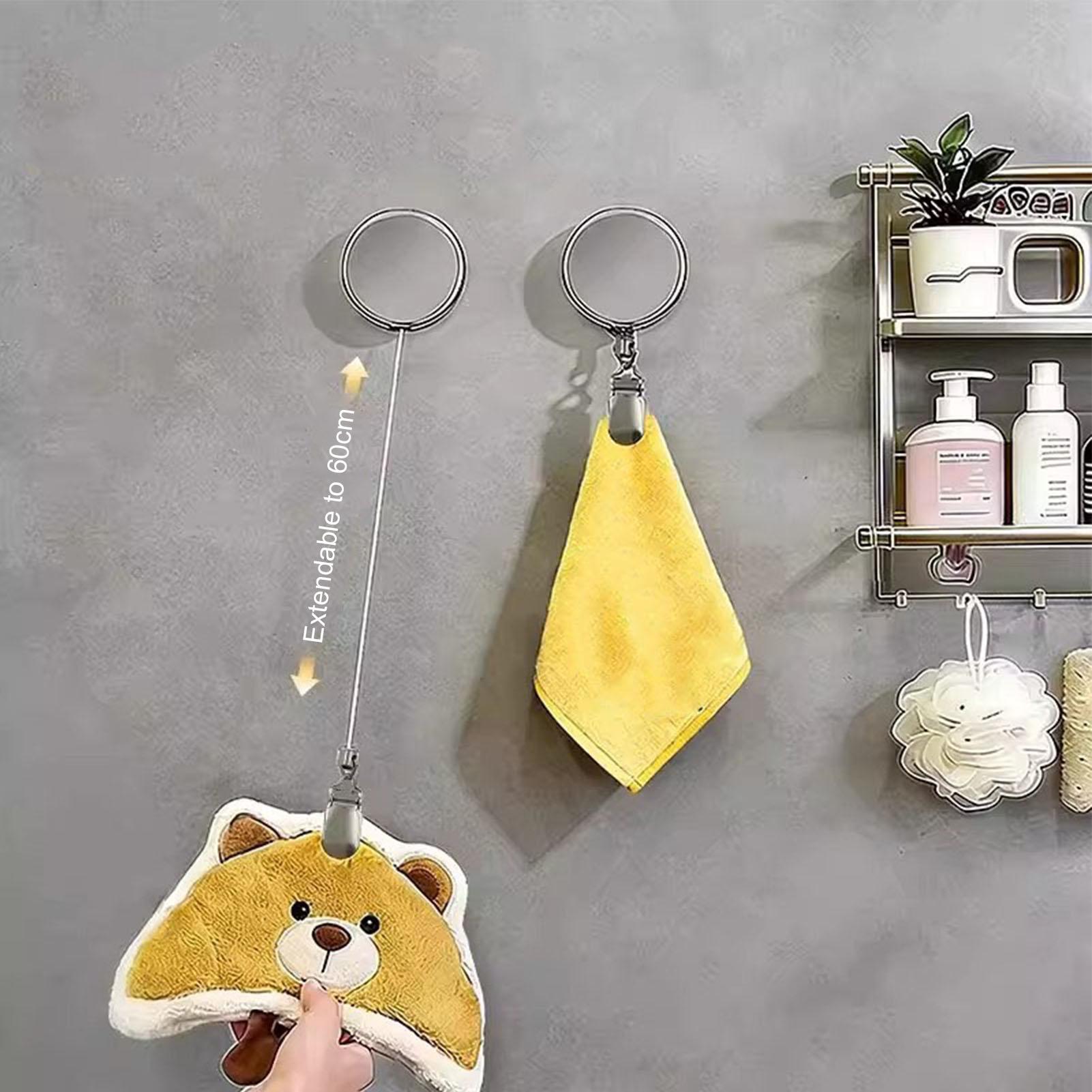 1 Buah Rak Handuk Otomatis Dap - Home Bathroom Towels ulasan dan harga