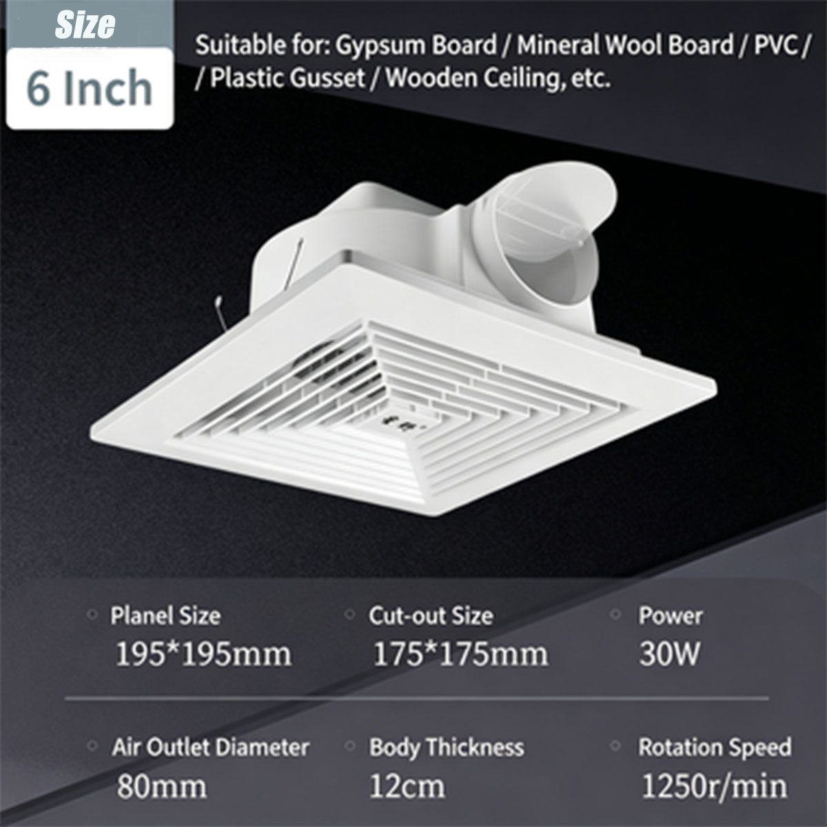Kipas Exhaust Berpipa 6~20 inc - Home Bathroom Ventilation ulasan dan harga