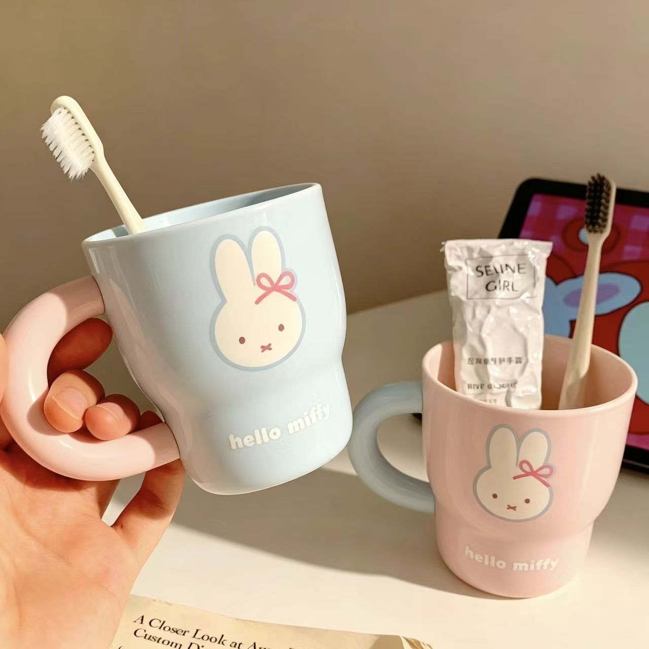 Gelas Minum Plastik Motif Kart - Home Bathroom Movie ulasan dan harga