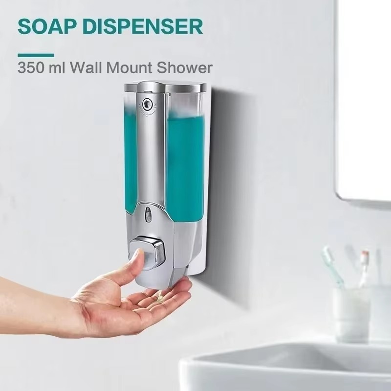 Dispenser Sabun Terpasang Di D - Home Bathroom Wall Soap Dispenser ulasan dan harga