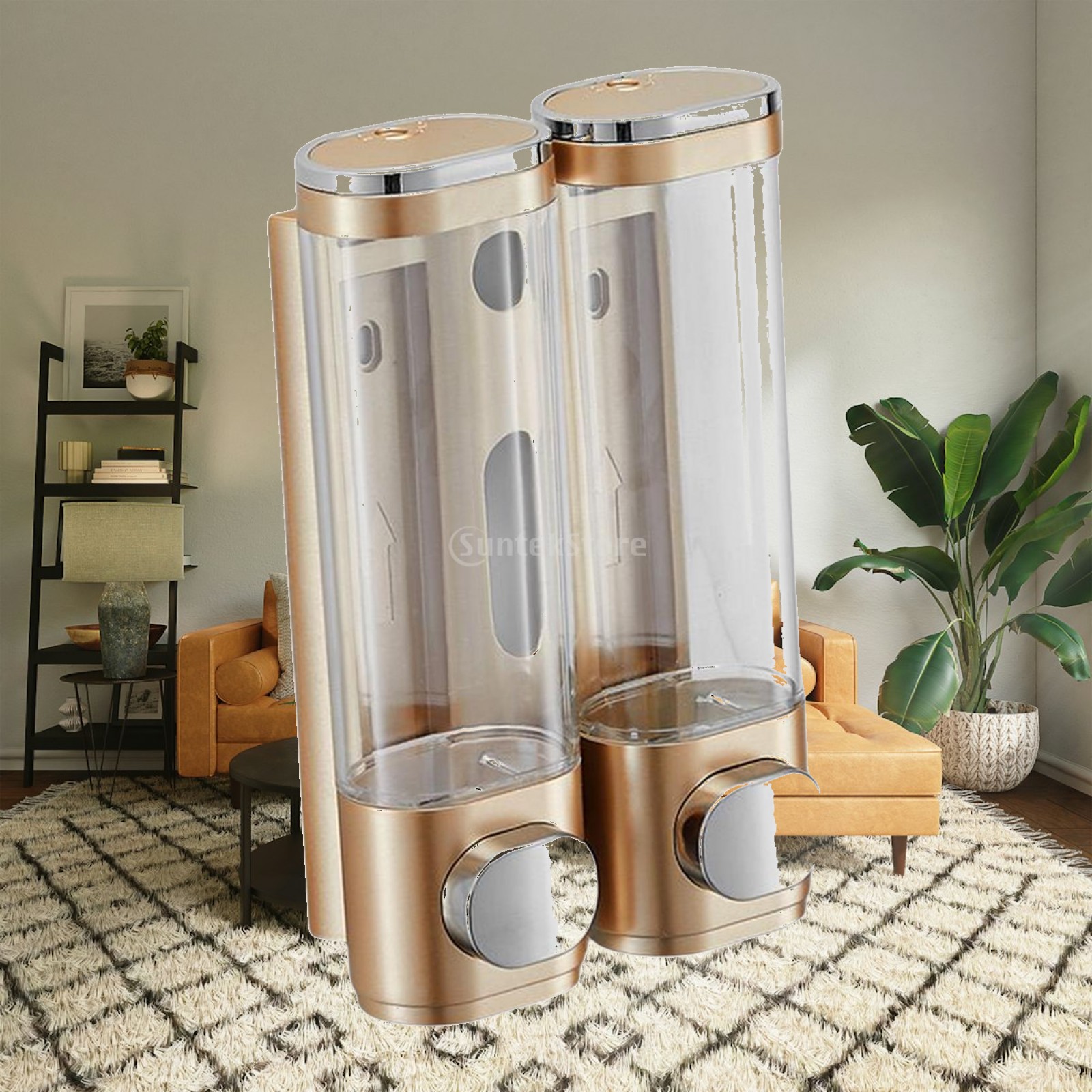 Dispenser Sabun Dinding Plasti - Home Bathroom Wall Soap Dispenser ulasan dan harga