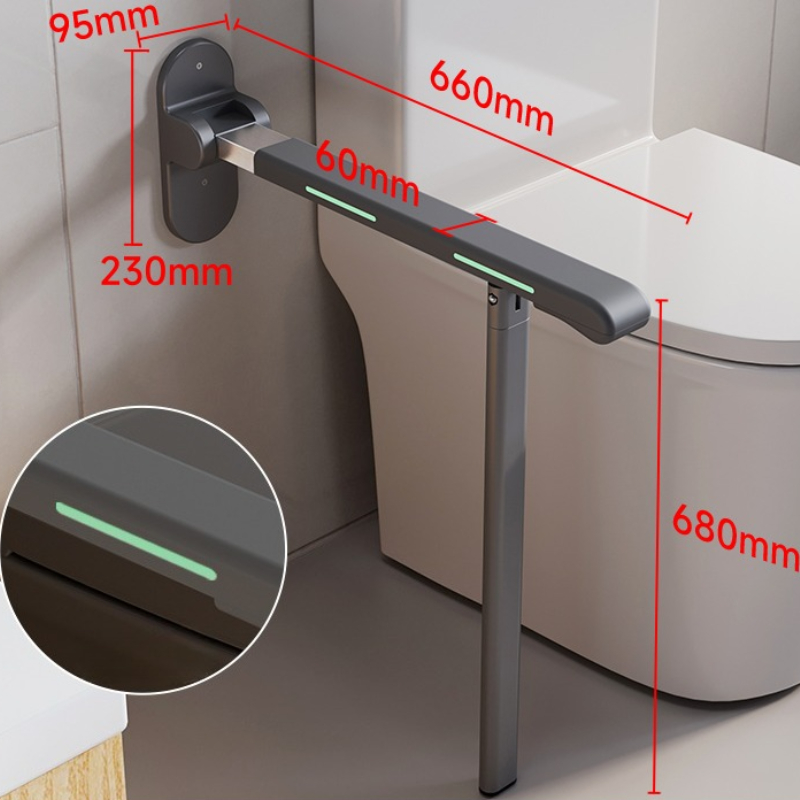 Pegangan Pengaman Toilet Lipat - Home Bathroom Grab Bar ulasan dan harga