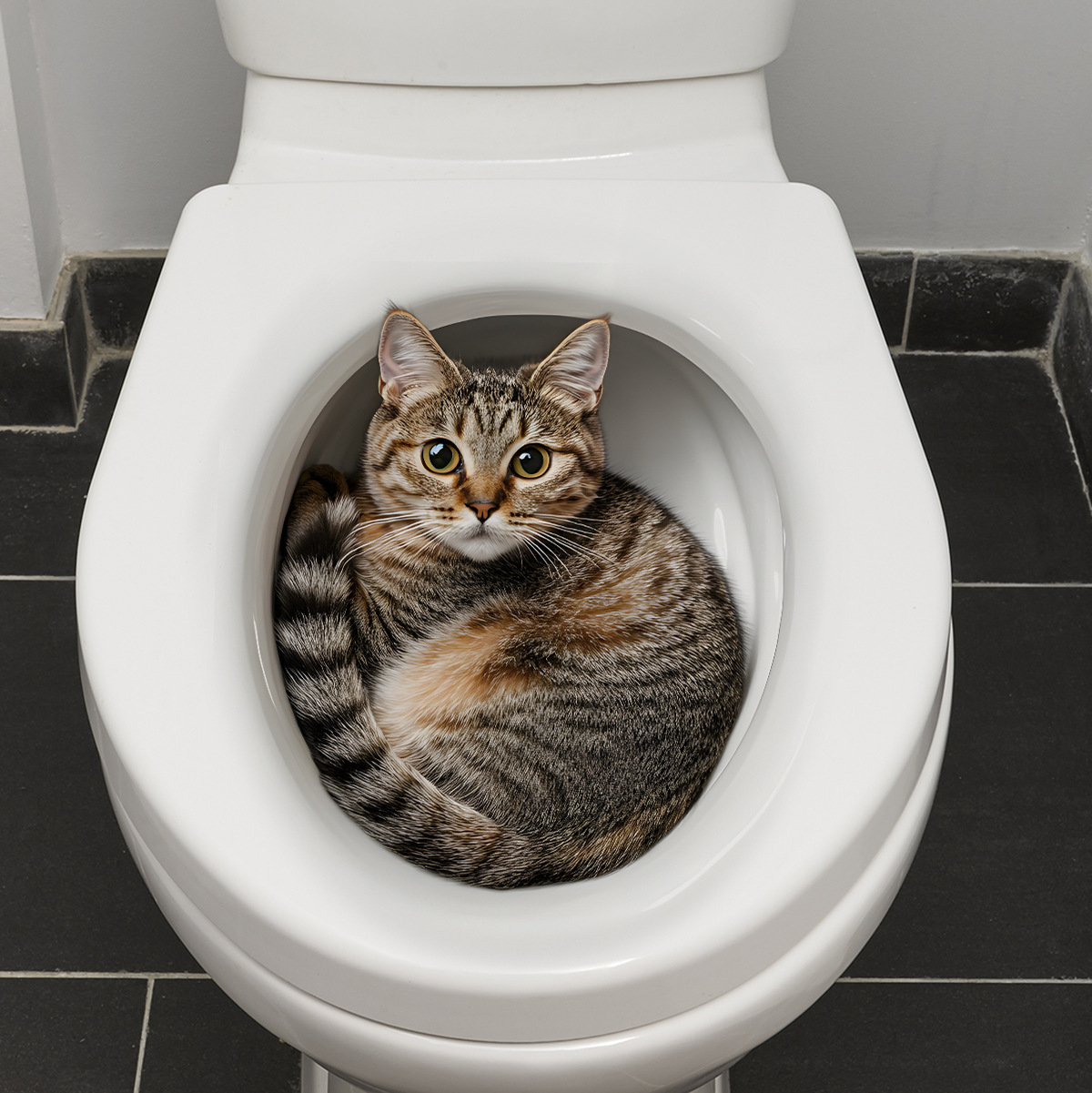 Stiker Toilet Kucing Lucu 3D S - Tiny Home Bathroom Kit ulasan dan harga