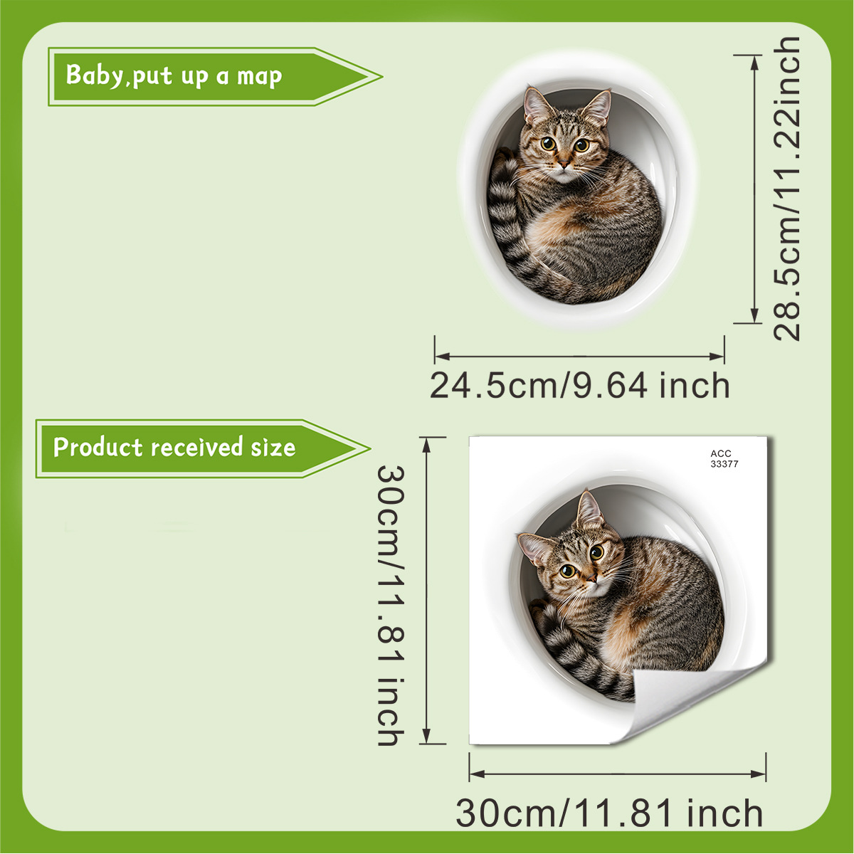 Stiker Toilet Kucing Lucu 3D S - Tiny Home Bathroom Kit ulasan dan harga