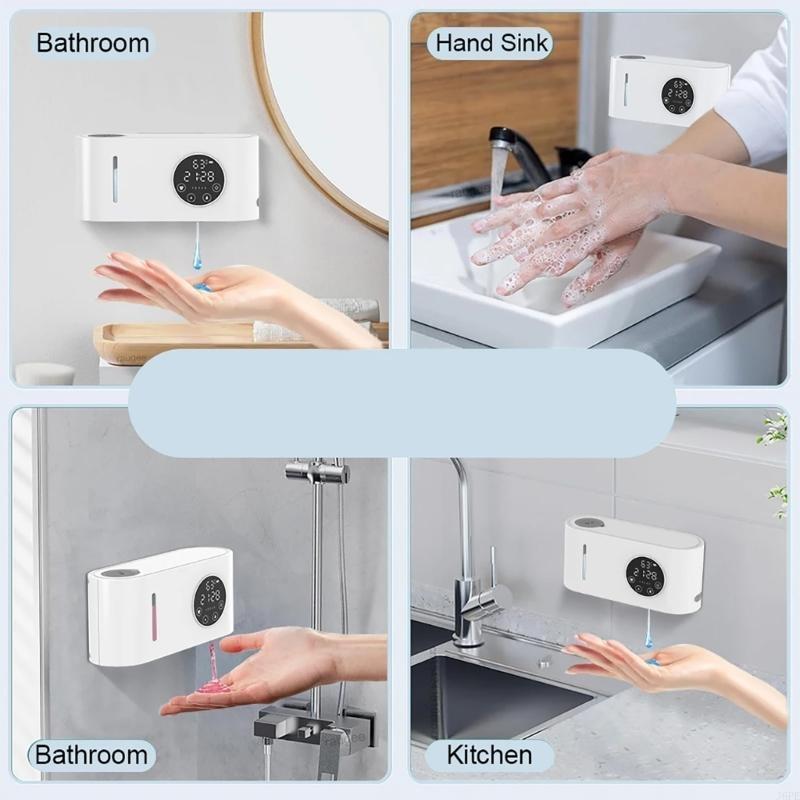 J6PE Gerak Dispenser Sabun Oto - Home Bathroom Wall Soap Dispenser ulasan dan harga