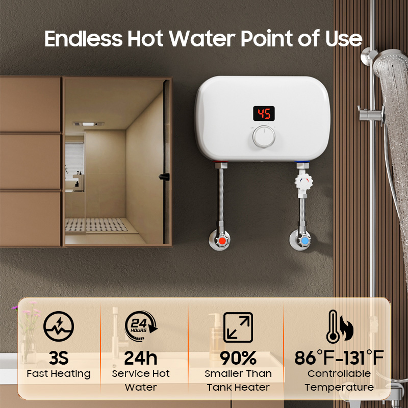 Pemanas Air Listrik Instan Tan - Home Bathroom Geyser ulasan dan harga
