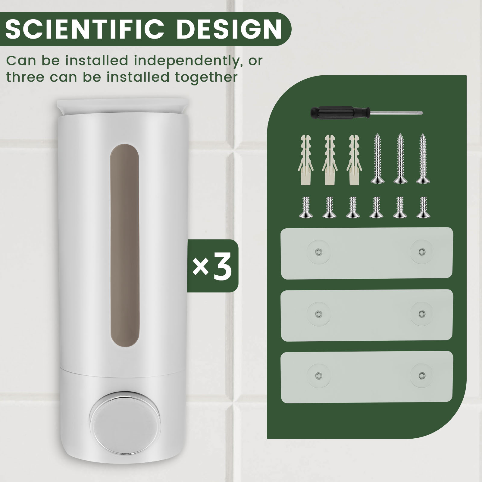 Dispenser Sabun Cair Kamar Man - Home Bathroom Wall Soap Dispenser ulasan dan harga